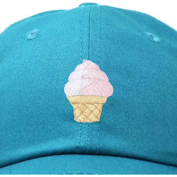 DALIX Soft Serve Ice Cream Hat Cotton Baseball Cap