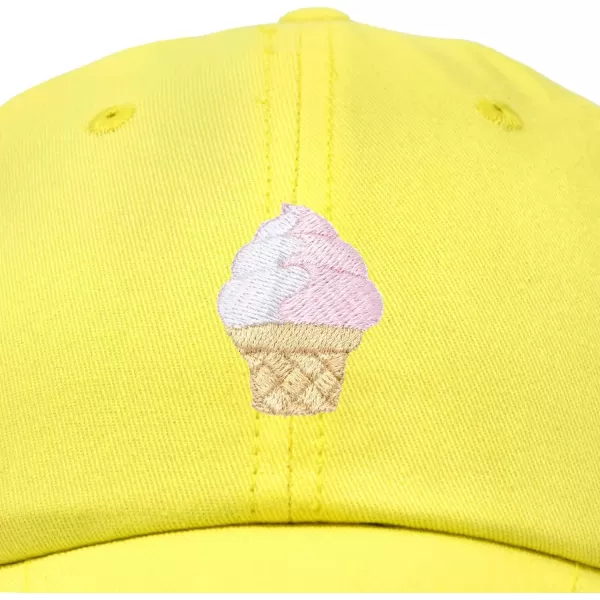 DALIX Soft Serve Ice Cream Hat Cotton Baseball Cap
