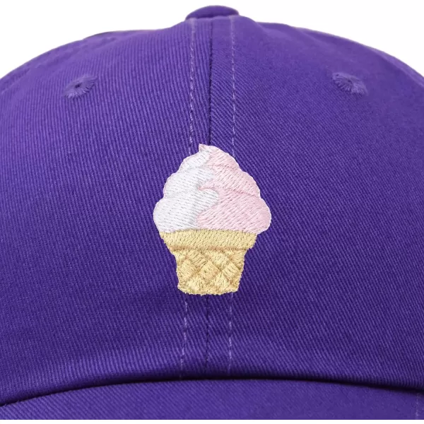 DALIX Soft Serve Ice Cream Hat Cotton Baseball Cap
