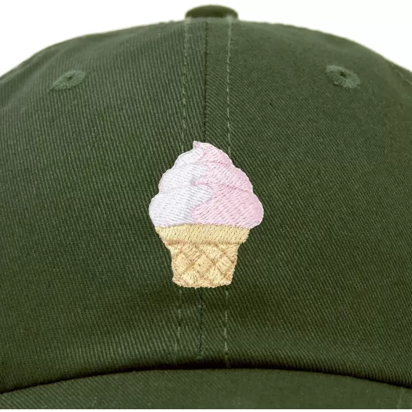 DALIX Soft Serve Ice Cream Hat Cotton Baseball Cap