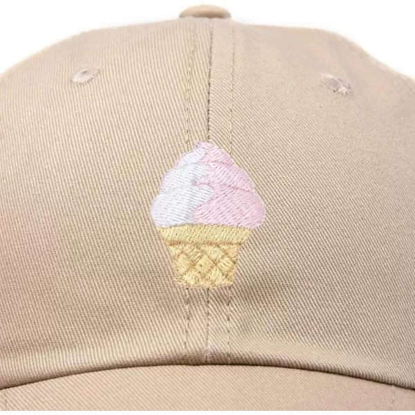 DALIX Soft Serve Ice Cream Hat Cotton Baseball Cap