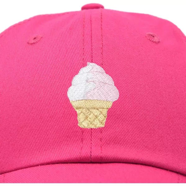 DALIX Soft Serve Ice Cream Hat Cotton Baseball Cap
