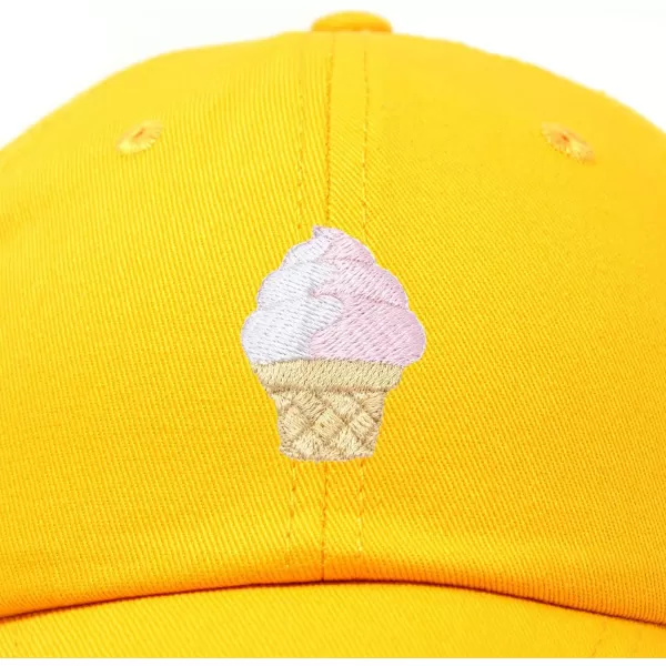 DALIX Soft Serve Ice Cream Hat Cotton Baseball Cap