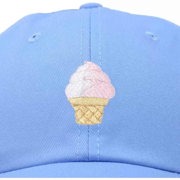 DALIX Soft Serve Ice Cream Hat Cotton Baseball Cap