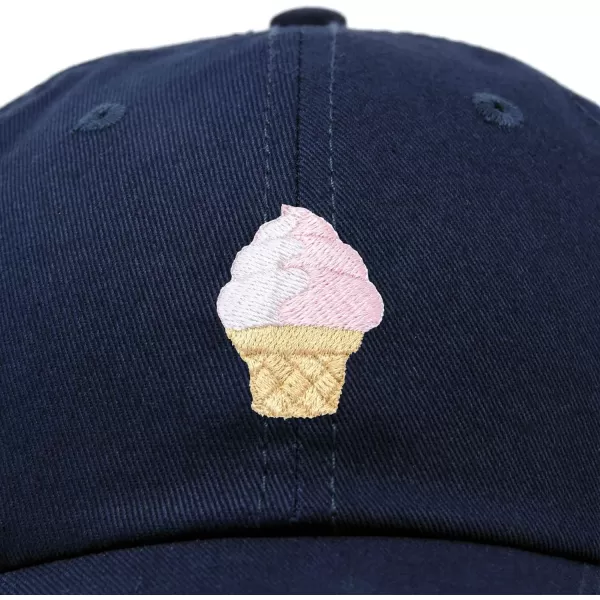 DALIX Soft Serve Ice Cream Hat Cotton Baseball Cap
