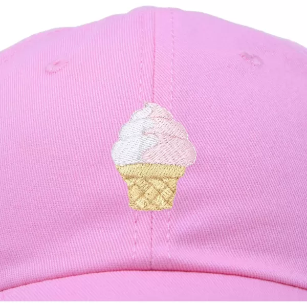 DALIX Soft Serve Ice Cream Hat Cotton Baseball Cap