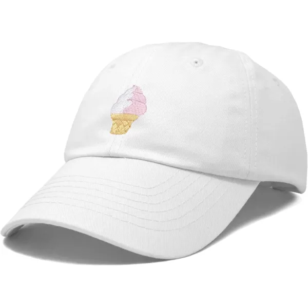 DALIX Soft Serve Ice Cream Hat Cotton Baseball Cap