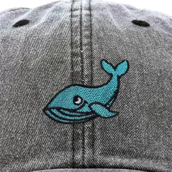 DALIX Whale Embroidered Dad Hat Cotton Baseball Cap Women