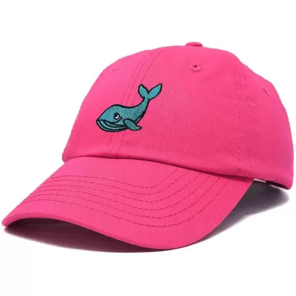 DALIX Whale Embroidered Dad Hat Cotton Baseball Cap Women