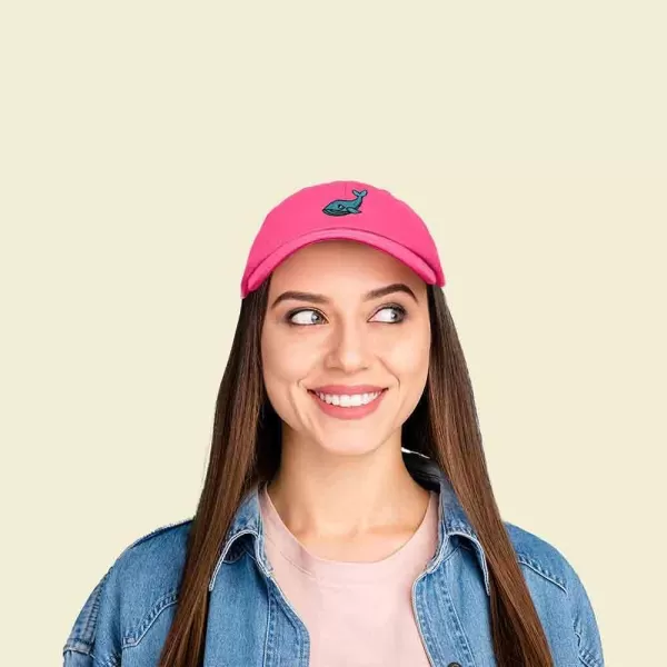 DALIX Whale Embroidered Dad Hat Cotton Baseball Cap Women