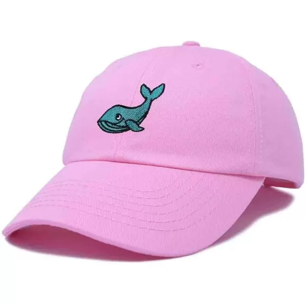 DALIX Whale Embroidered Dad Hat Cotton Baseball Cap Women