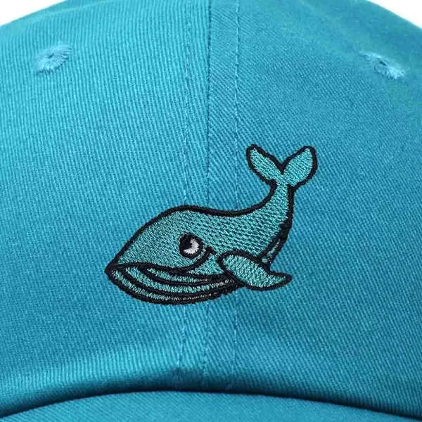 DALIX Whale Embroidered Dad Hat Cotton Baseball Cap Women