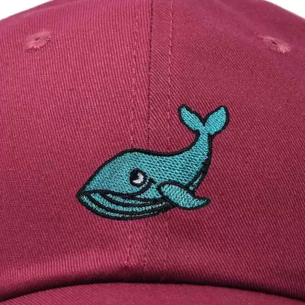 DALIX Whale Embroidered Dad Hat Cotton Baseball Cap Women