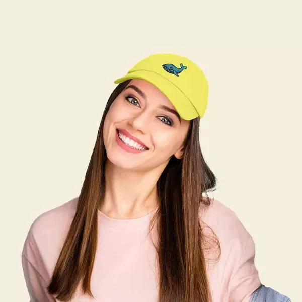 DALIX Whale Embroidered Dad Hat Cotton Baseball Cap Women