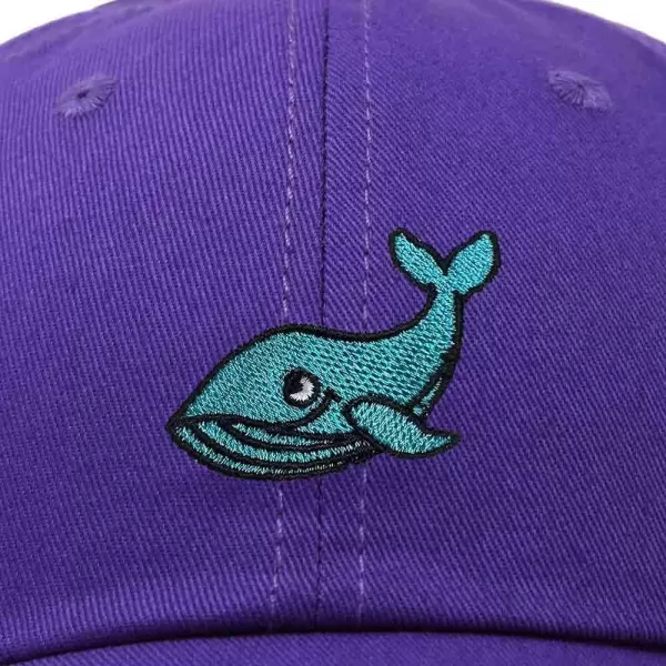 DALIX Whale Embroidered Dad Hat Cotton Baseball Cap Women