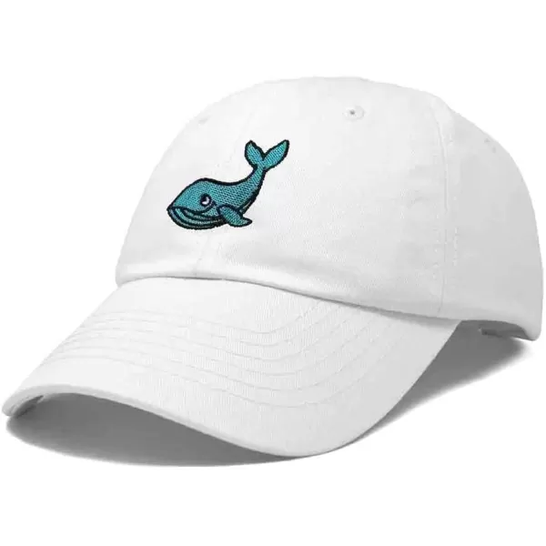 DALIX Whale Embroidered Dad Hat Cotton Baseball Cap Women