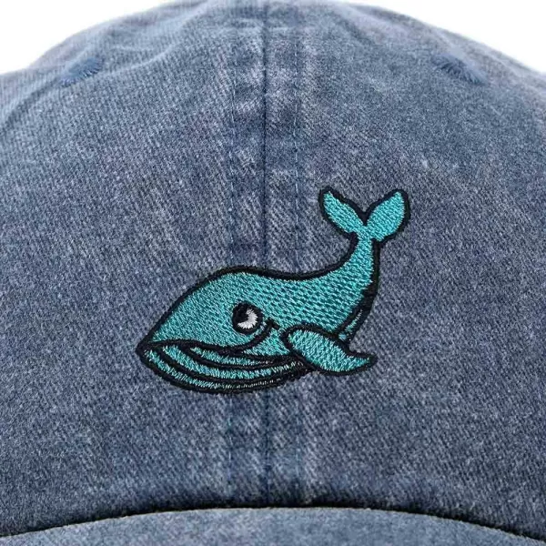 DALIX Whale Embroidered Dad Hat Cotton Baseball Cap Women