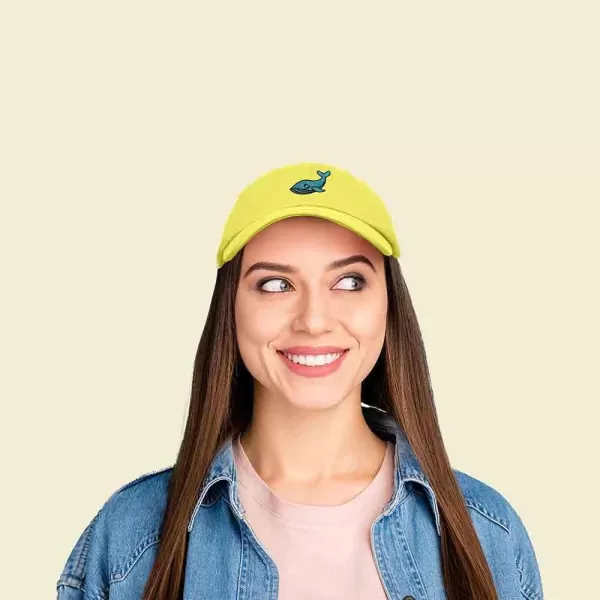 DALIX Whale Embroidered Dad Hat Cotton Baseball Cap Women