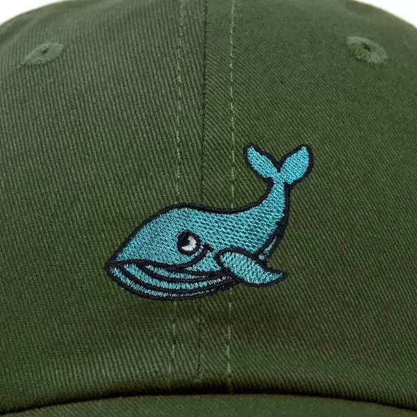 DALIX Whale Embroidered Dad Hat Cotton Baseball Cap Women