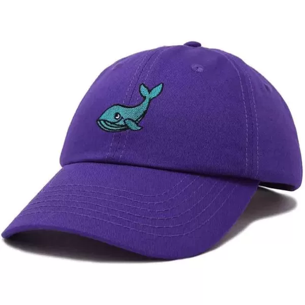 DALIX Whale Embroidered Dad Hat Cotton Baseball Cap Women