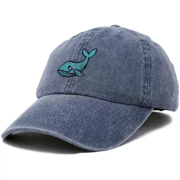 DALIX Whale Embroidered Dad Hat Cotton Baseball Cap Women