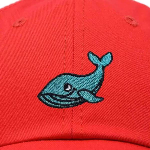 DALIX Whale Embroidered Dad Hat Cotton Baseball Cap Women