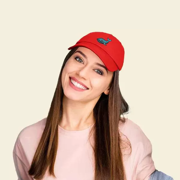 DALIX Whale Embroidered Dad Hat Cotton Baseball Cap Women