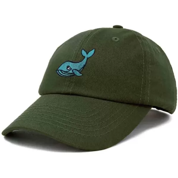 DALIX Whale Embroidered Dad Hat Cotton Baseball Cap Women