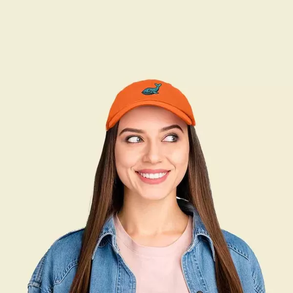 DALIX Whale Embroidered Dad Hat Cotton Baseball Cap Women