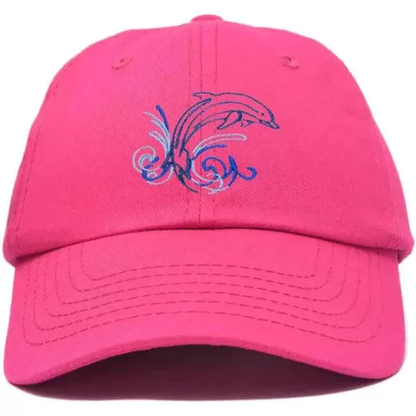 DALIX Bottlenose Dolphin Embroidered Dad Cap Cotton Baseball Cap Women