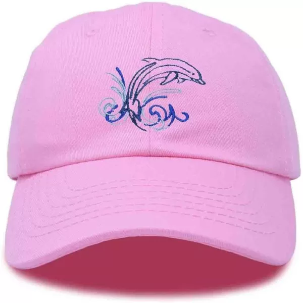 DALIX Bottlenose Dolphin Embroidered Dad Cap Cotton Baseball Cap Women
