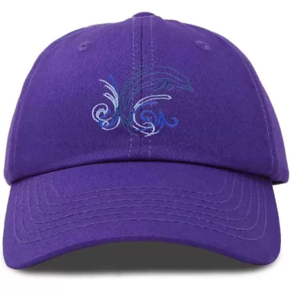 DALIX Bottlenose Dolphin Embroidered Dad Cap Cotton Baseball Cap Women