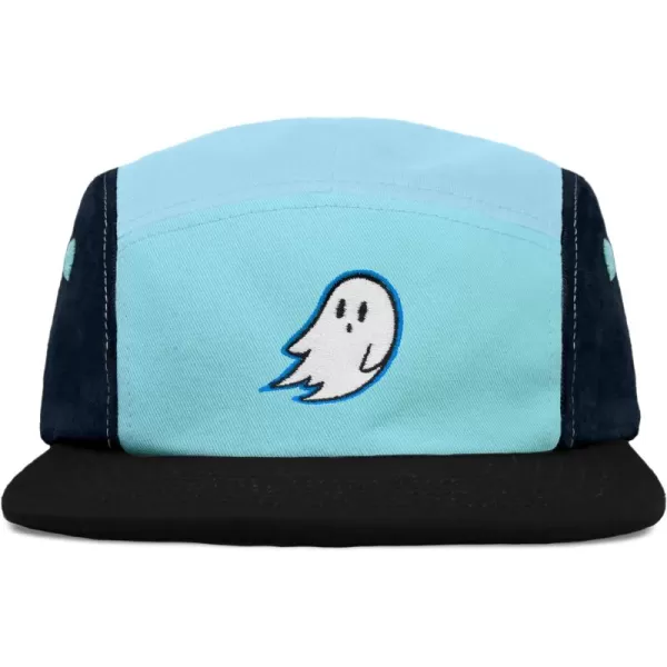 DALIX Embroidered Ghost 5 Panel Camper Hat Cap Cotton Baseball Hat Men