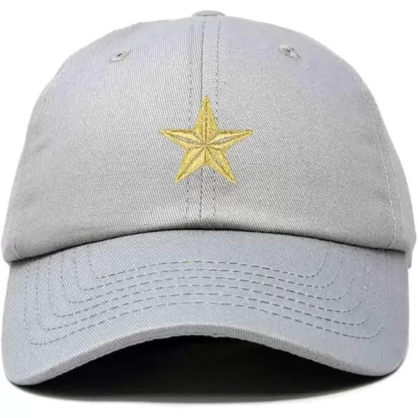 DALIX Gold Star Embroidered Dad Cap Cotton Baseball Hat Women