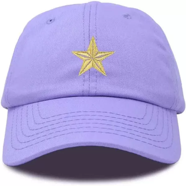 DALIX Gold Star Embroidered Dad Cap Cotton Baseball Hat Women