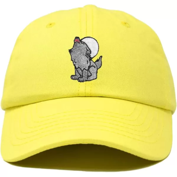DALIX Howling Wolf Embroidered Baseball Dad Cap