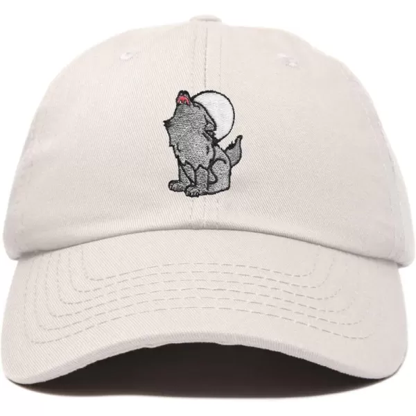 DALIX Howling Wolf Embroidered Baseball Dad Cap