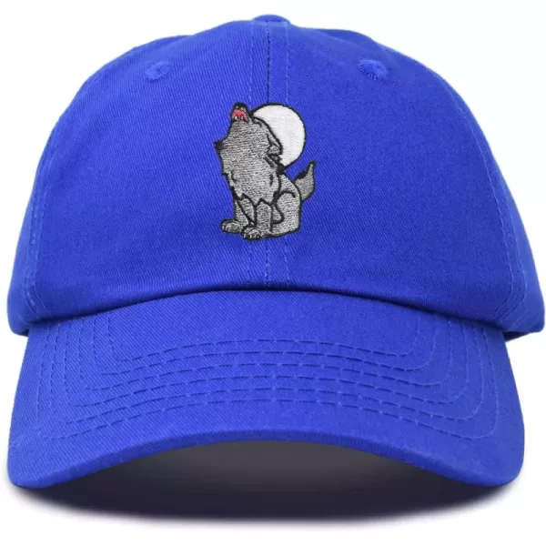 DALIX Howling Wolf Embroidered Baseball Dad Cap