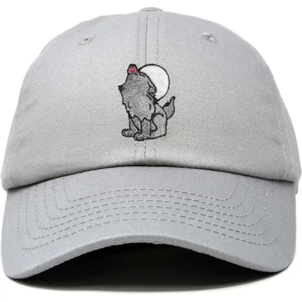 DALIX Howling Wolf Embroidered Baseball Dad Cap