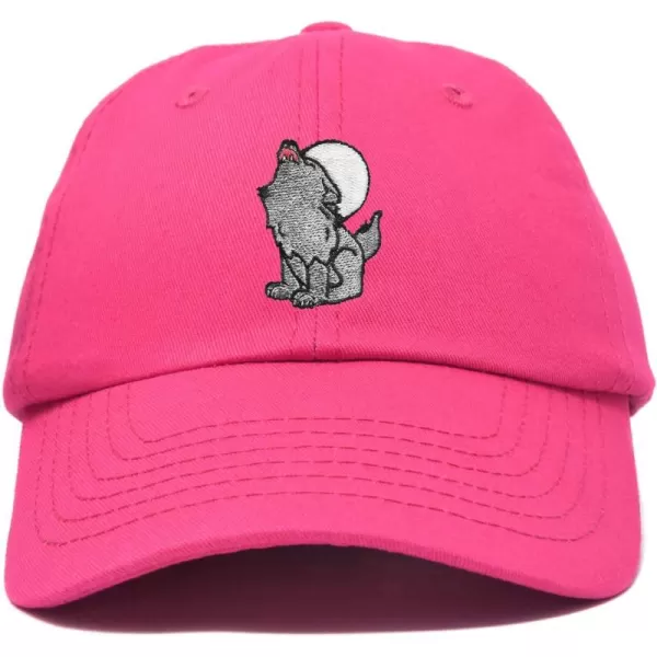 DALIX Howling Wolf Embroidered Baseball Dad Cap