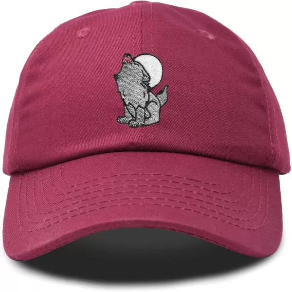DALIX Howling Wolf Embroidered Baseball Dad Cap