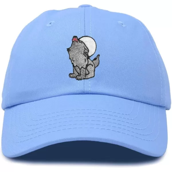 DALIX Howling Wolf Embroidered Baseball Dad Cap