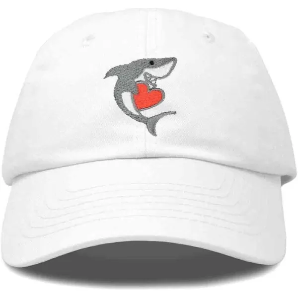 DALIX Huggy Shark Embroidered Dad Cap Cotton Baseball Hat Women