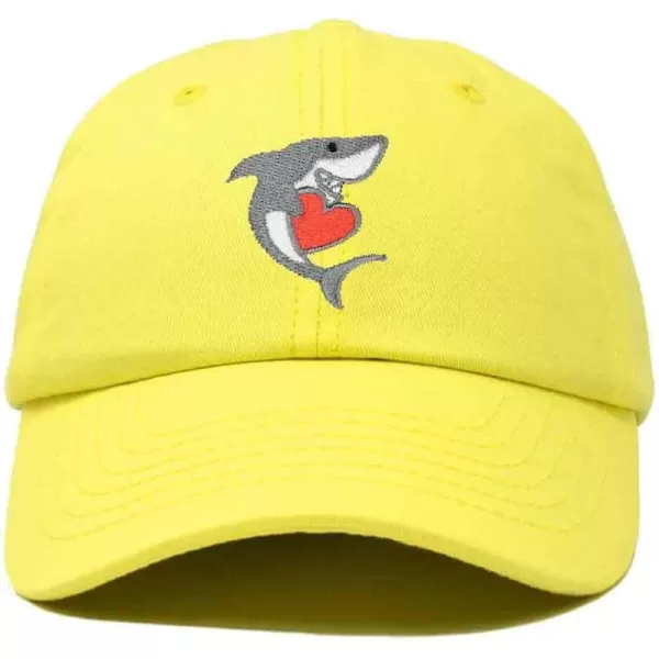 DALIX Huggy Shark Embroidered Dad Cap Cotton Baseball Hat Women
