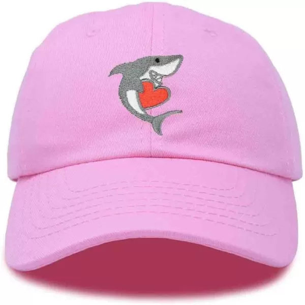 DALIX Huggy Shark Embroidered Dad Cap Cotton Baseball Hat Women