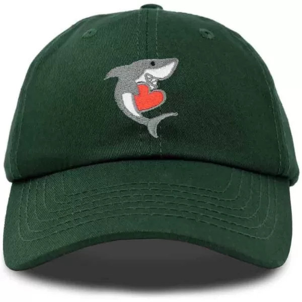 DALIX Huggy Shark Embroidered Dad Cap Cotton Baseball Hat Women