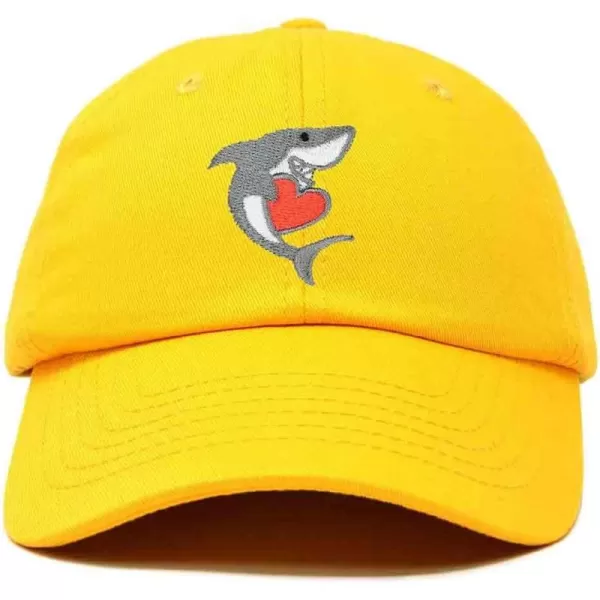 DALIX Huggy Shark Embroidered Dad Cap Cotton Baseball Hat Women