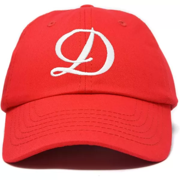 DALIX Initial Hat Letter D Womens Baseball Cap Monogram Cursive Embroider