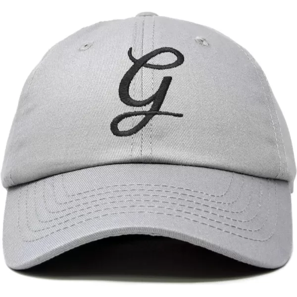 DALIX Initial Hat Letter G Womens Baseball Cap Monogram Cursive Embroider
