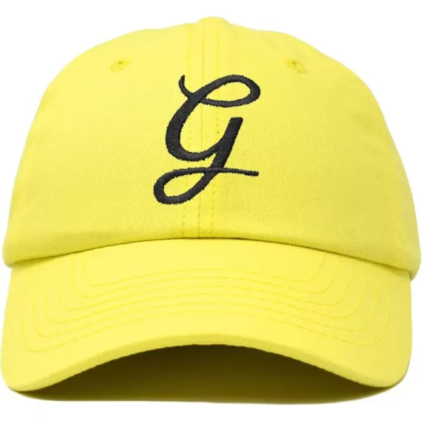 DALIX Initial Hat Letter G Womens Baseball Cap Monogram Cursive Embroider